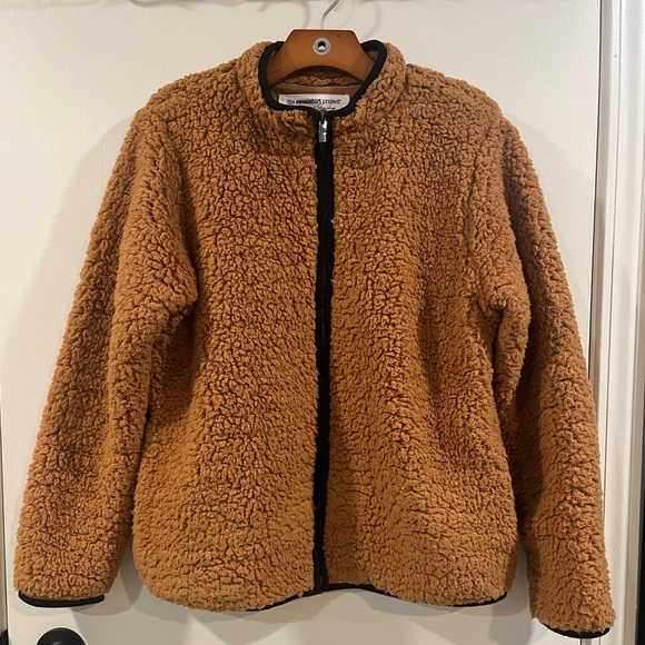 Jackets & Blazers - Camel Sherpa Jacket S